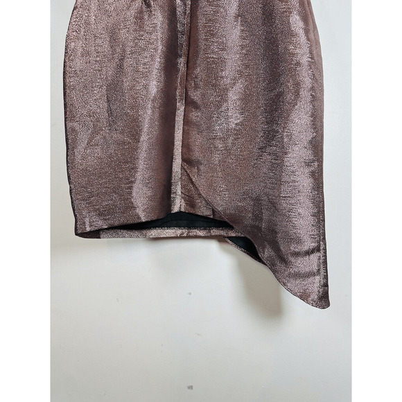 Aidan Mattox Women's Pink Strapless Bow Jacquard‎ Metallic Mini Dress Size 6 NWT - Picture 15 of 16